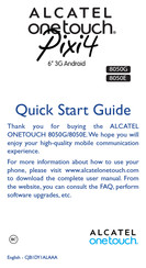 Alcatel Pixi 4 8050G Quick Start Manual