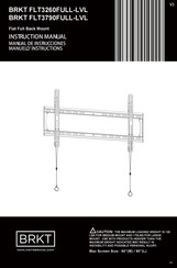 BRKT FLT3790FULL-LVL Instruction Manual