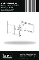 BRKT ARM3780HD Instruction Manual
