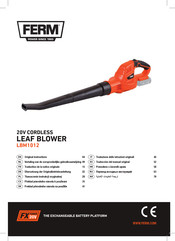 Ferm LBM1012 Original Instructions Manual