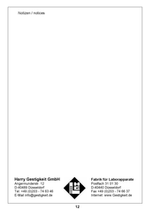 Harry Gestigkeit PZ 44 Operating Instructions Manual