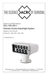 ACR Electronics RCL-100 LED Product Support Manual
