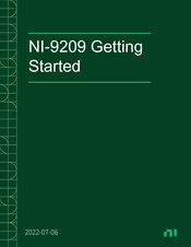 National Instruments NI 9209 Getting Started