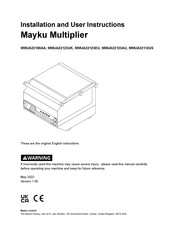 Mayku Multiplier MMUA22100AA Installation And User Instructions Manual