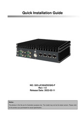 JETWAY HBJC38AZ02-20GB Quick Installation Manual