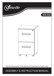 Vinsetto 924-032 Assembly & Instruction Manual