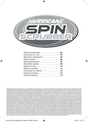 Hurricane SPIN SCRUBBER M12548 Instructions For Use Manual