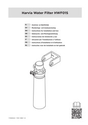 Harvia HWF01S Instructions For Installation And Use Manual