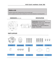 Eneo AK-20 Quick Installation Manual