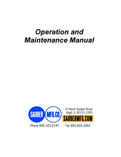 Sauber MFG 1521-AP Operation & Maintenance Manual