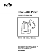 Wilo PD-300EA-10M-AU Owner's Manual