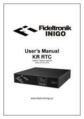 Fideltronik Inigo KR 3000 RTC User Manual