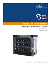 Alpha Technologies ALPHA OUTBACK ENERGY LPS36 Installation & Operation Manual