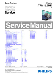 Philips 19HFL4010W/12 Service Manual
