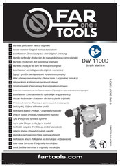 Far Tools One DW 1100D Original Manual Translation