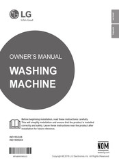 LG WD15WGS6 Owner's Manual