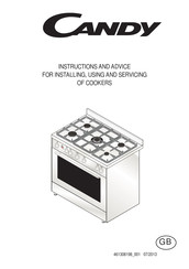 Candy CCG9M52PX Instructions And Advice For Installing, Using And Servicing