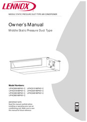Lennox LIFHC009180P431-C Owner's Manual