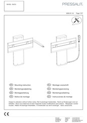 Pressalit R4750 Mounting Instruction