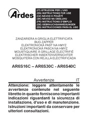 ARDES AR6S30C Instructions For Use Manual