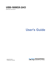 Measurement Computing USB-1608GX-AO User Manual