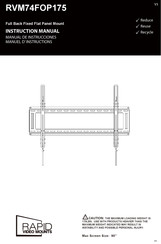 Rapid video mounts RVM74FOP175 Instruction Manual