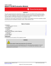 Texas Instruments BQ25171EVM User Manual