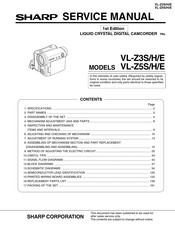 Sharp ViewcamZ VL-Z5S Service Manual
