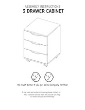 TUHOME Furniture Alaska CLB 5982 Assembly Instructions Manual