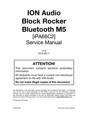 ION Block Rocker Bluetooth M5 Service Manual