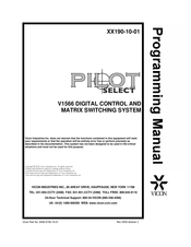 Vicon Pilot Select V1566 Programming Manual