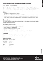 Clas Ohlson EMD500 Instructions