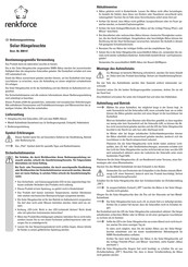 Renkforce 808147 Operating Instructions Manual