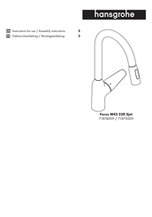Hans Grohe Focus M42 220 2jet 71875009 Instructions For Use/Assembly Instructions