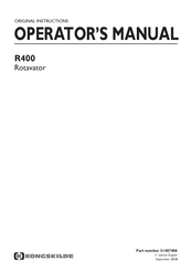 Kongskilde R400 Operator's Manual