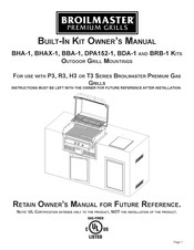 Broil King DPa152-1 Owner's Manual