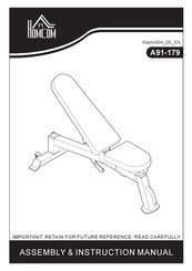 HOMCOM A91-179 Assembly & Instruction Manual