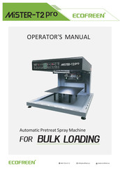 Ecofreen MiSTER-T2 pro Operator's Manual