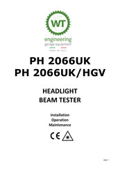 WT PH 2066UK/HGV Installation Operation & Maintenance