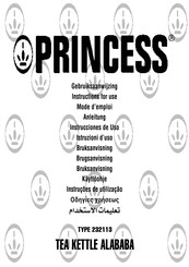 Princess 232113 Instructions For Use Manual