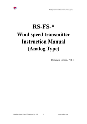 Renke RS-FS Series Instruction Manual