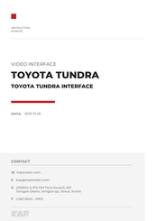 KAP TYT-TU-171115 Instruction Manual