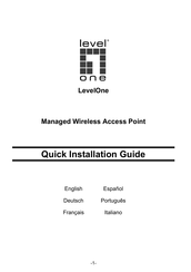 LevelOne WAP-6117 Quick Installation Manual