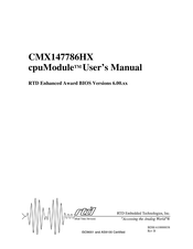 rtd cpuModule CMX147786HX User Manual