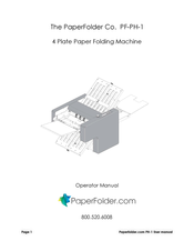 PaperFolder PF-PH-1 Operator's Manual
