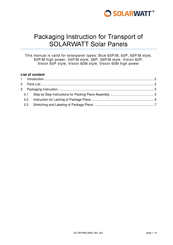 solarwatt Blue 54P/M style Instructions Manual