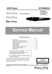 Philips DVP3880K-Mk1 Service Manual
