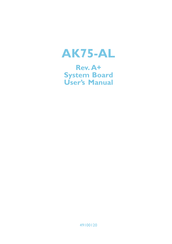 DFI AK75-AL User Manual
