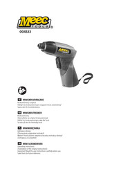 Meec tools 004533 Operating Instructions Manual