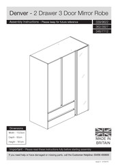 Argos Denver 339/9622 Assembly Instructions Manual